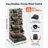 Outdoor Water Fountain 4-Tier Yard Fountain 35.63 in Block Stack Style