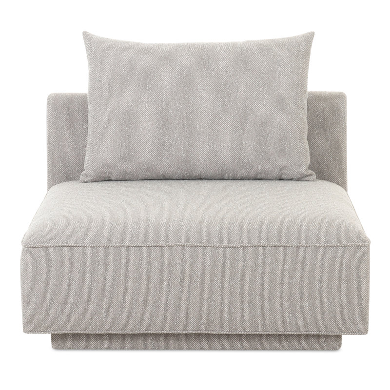 ROSELLO SLIPPER CHAIR, Novax White Boucle, 30" H x 37.75" W x 37.75" D, No