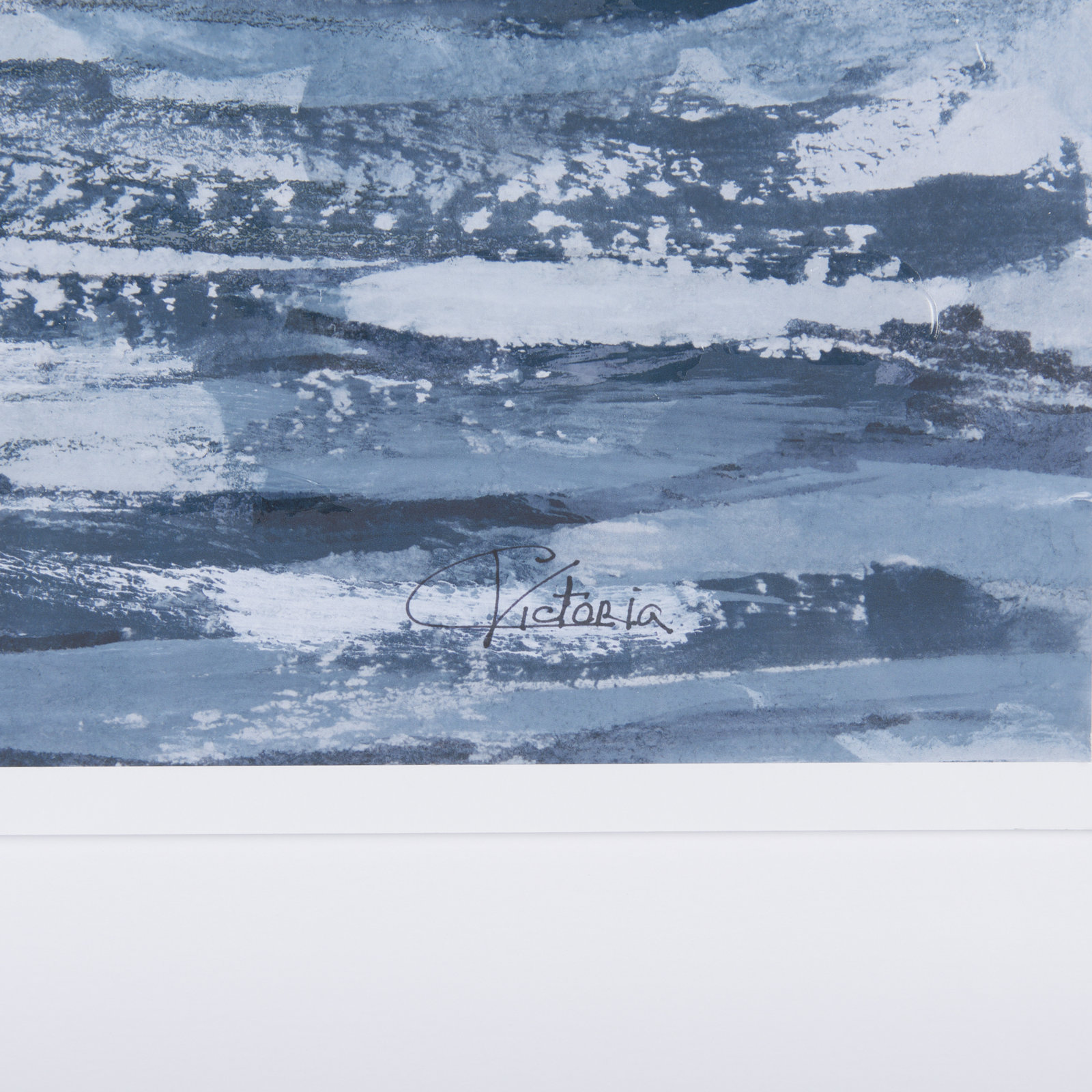 Cloud and Sea Hand-Embellished Print, Clouds and Sea I