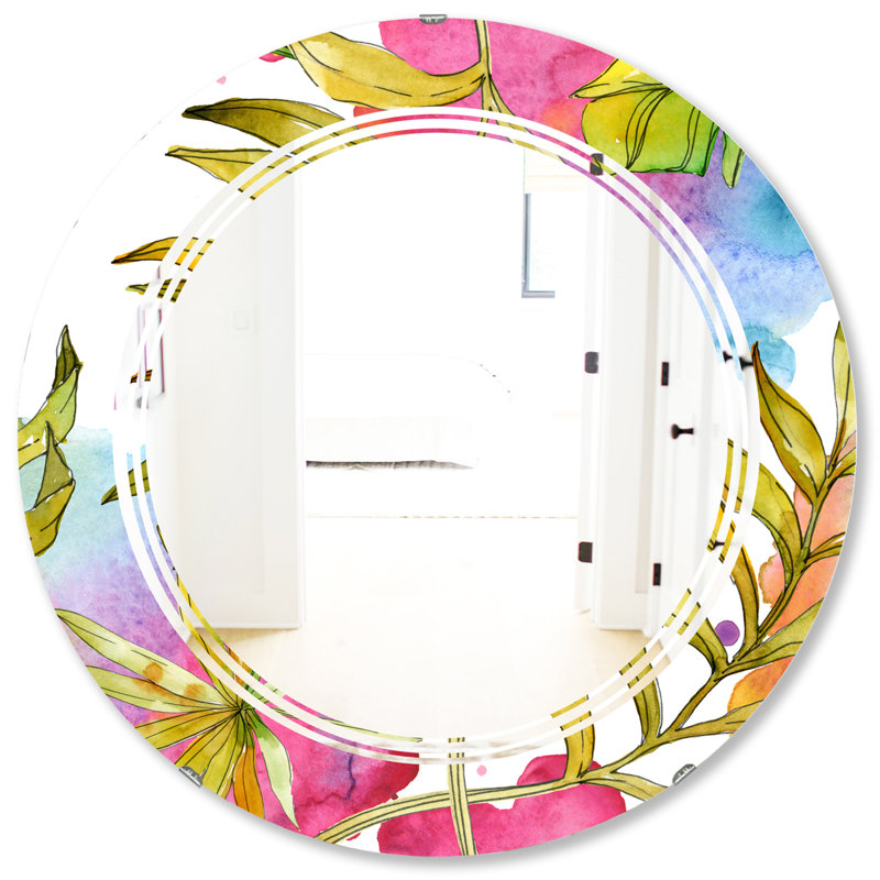 Miroir mural Triple C Foliage IV, H 31,5 po x l po
