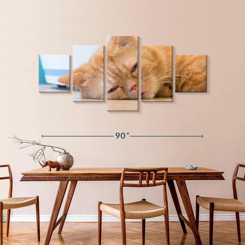 Sleeping Cat, 42" H x 92" W