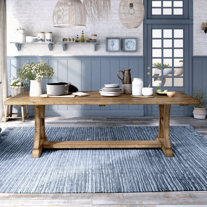 Wilfred Pine Solid Wood Base Dining Table