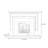 Black Solid Wood Freestanding Fireplace-259628938-259628935