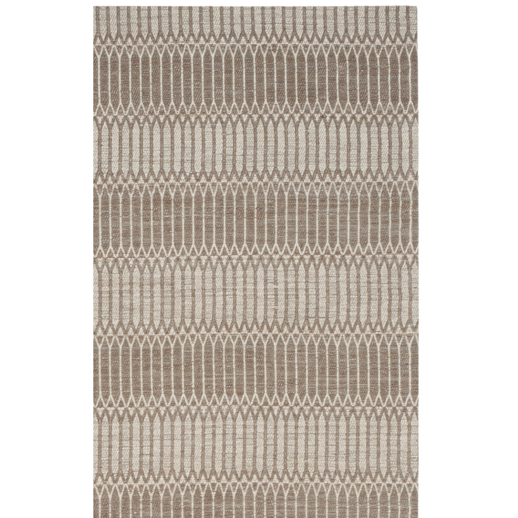 Amritpal Hand Loomed Bamboo And Viscose Geometric Rug