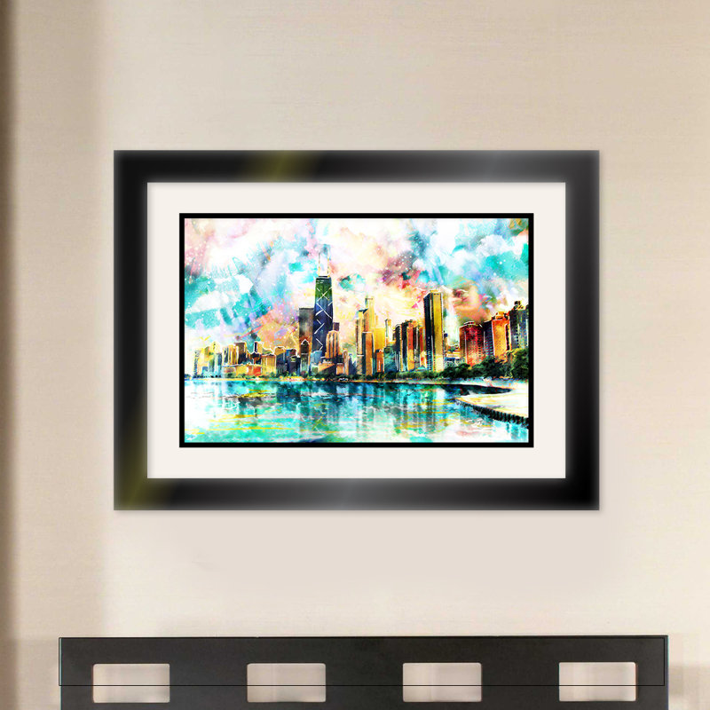«Windy City» par Ryan James, reproduction d'art sur papier sans cadre, H 20 po x l 30 po x P 0,1 po