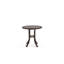Slat Top 23" Round Side Table, Java