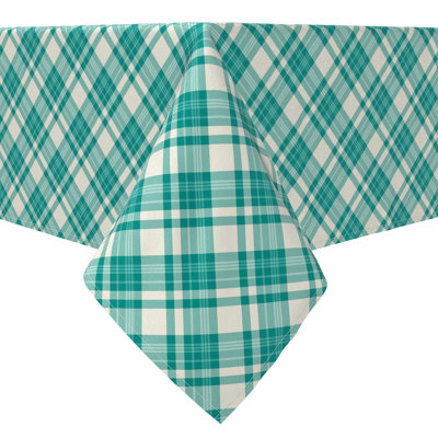 Rectangular Tablecloth, 100% Cotton, 60x84", Plaid 11