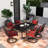 Outdoor Dining Set – Weather-Resistant Metal-2140499771-2140499768-2140499774