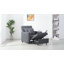 Canapé-lit 3-en-1, fauteuil-lit avec dossier réglable, canapé-lit pliant escamotable, fauteuil simple multifonctionnel, fauteuil-lit en cuir synthétique moderne (brun)-1084988509