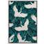 «Goose Illusion Tropical Green Modern Decor», impression sur toile encadrée-109881890-109881891