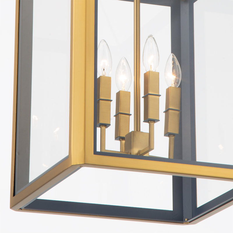 Libby Langdon Herrick 15" Luxe Gold + Navy Chandelier