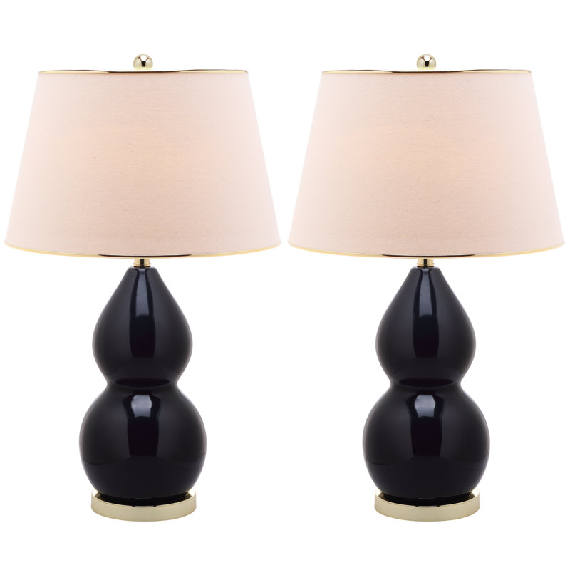 Ceramic Table Lamp, Black