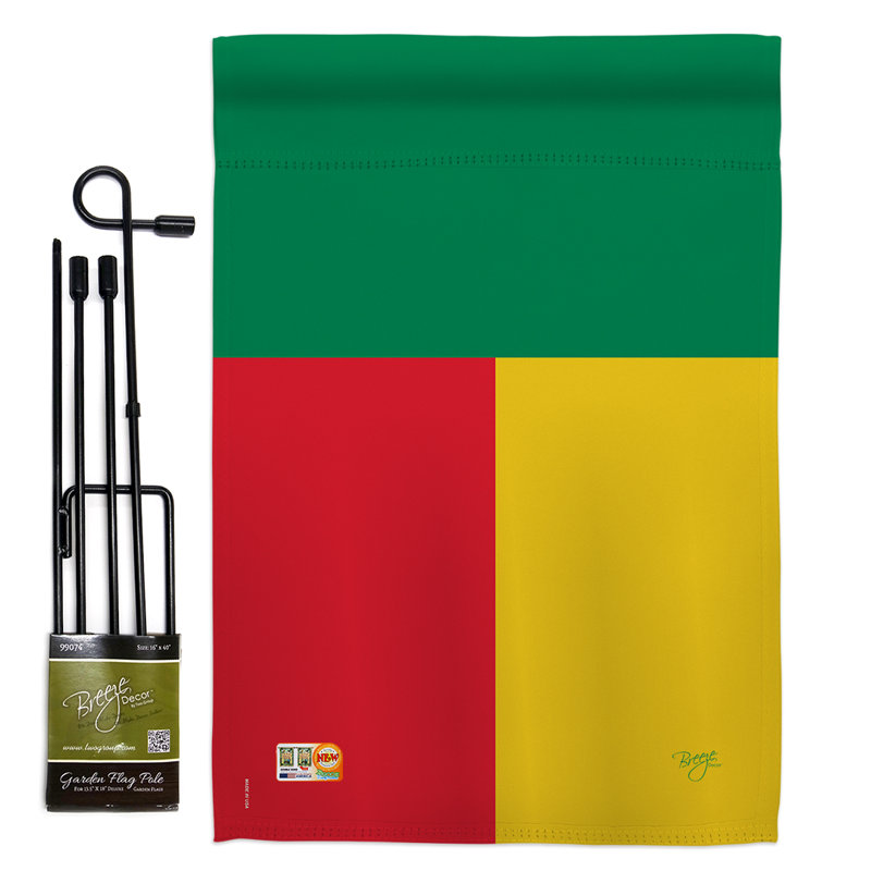 Double Sided 18.5'' H x 13'' W Polyester Flag Set