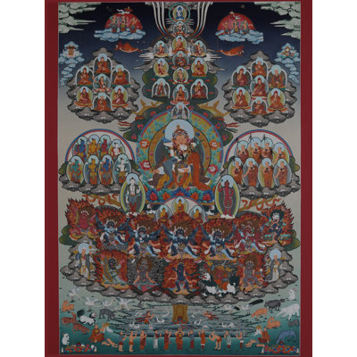 Guru Choksey (Brocadeless Thangka) | Acrylic Paint