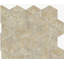 Carrelage en marbre naturel Hexagon Gold Beige, au sol et au mur, pierre naturelle, marbre véritable, marbre véritable, 1 boîte de 12 pièces