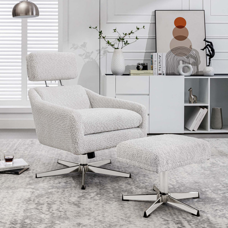 Chaise longue pivotante de 27,6 po Eba