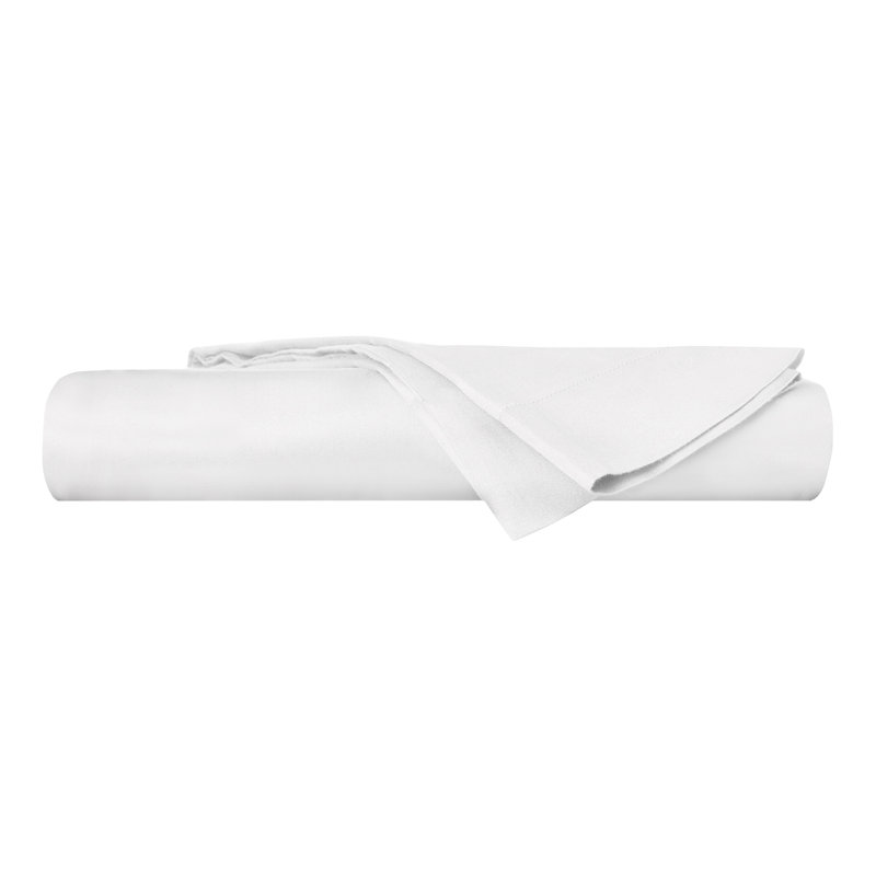 Delara GOTS Certified 100% Organic Cotton Sateen Fitted Sheet Set, 400TC Long Staple, Soft & Breathable with Deep Pocket