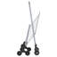 Chariot pliable 45L avec roues d'escalier