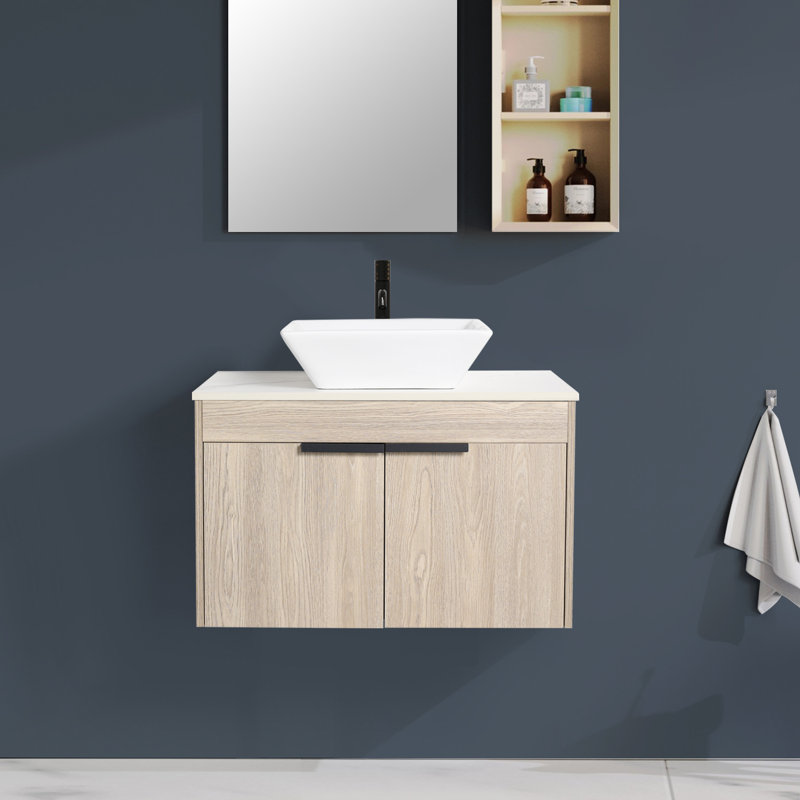  Meuble-lavabo mural avec lavabo, 30"