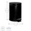 Harbour Housewares 3L Round Bathroom Pedal Bin-524333902