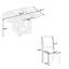 Ensemble de table de salle à manger extensible Farmhouse pour 4, 4 chaises et 1 table pour la salle à manger