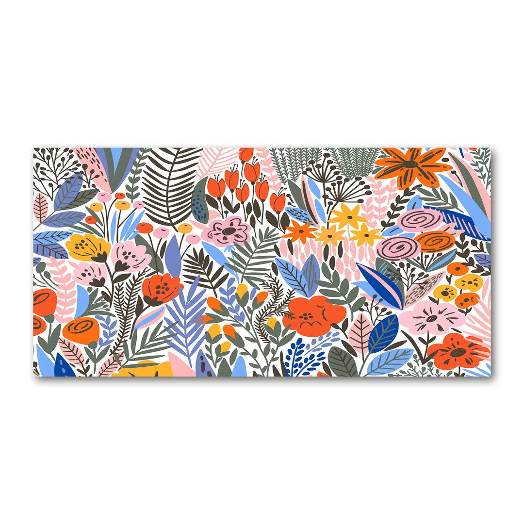 Floral Pattern - Kunstdrucke auf Segeltuch