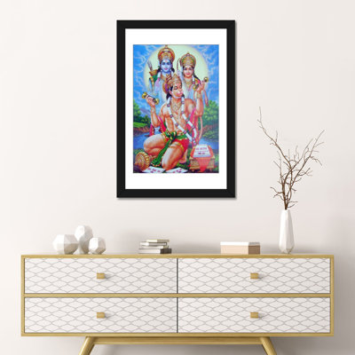 «Hindu God Hanuman», impression sur toile