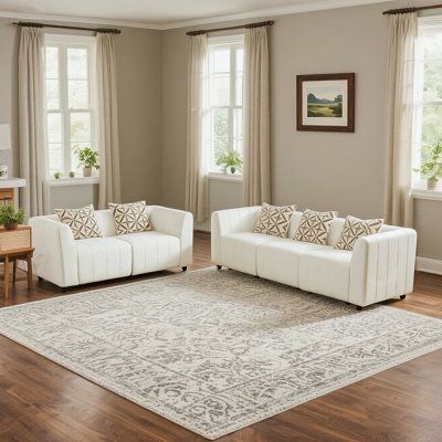 2-piece Velvet Living Room Sofa Set