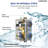 Wall Mount 12" High-Pressure Rainfall Shower Faucet, Dual Rainfall Shower Head System with Thermostatic Valve-103352446