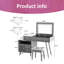 Versatile Vanity Desk With Lighted Flip-top Mirror & Adjustable Cabinet – 3-in-1 Makeup Dressing Table