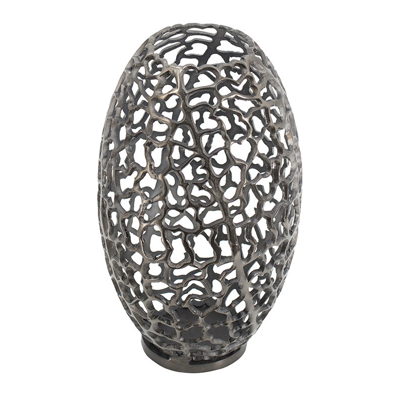 Vase de table Lonell, H 18,9 po x l 10,4 po x P 10,4 po
