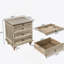Table de chevet Farmhouse avec 4 tiroirs, table de bout en bois pour la chambre à coucher-505096780-505096783