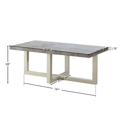 Table basse ronde Roundhill Furniture Luno