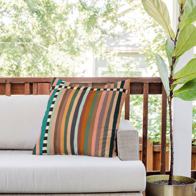  Polyester Indoor/Outdoor Throw Pillow, 20" x 20"