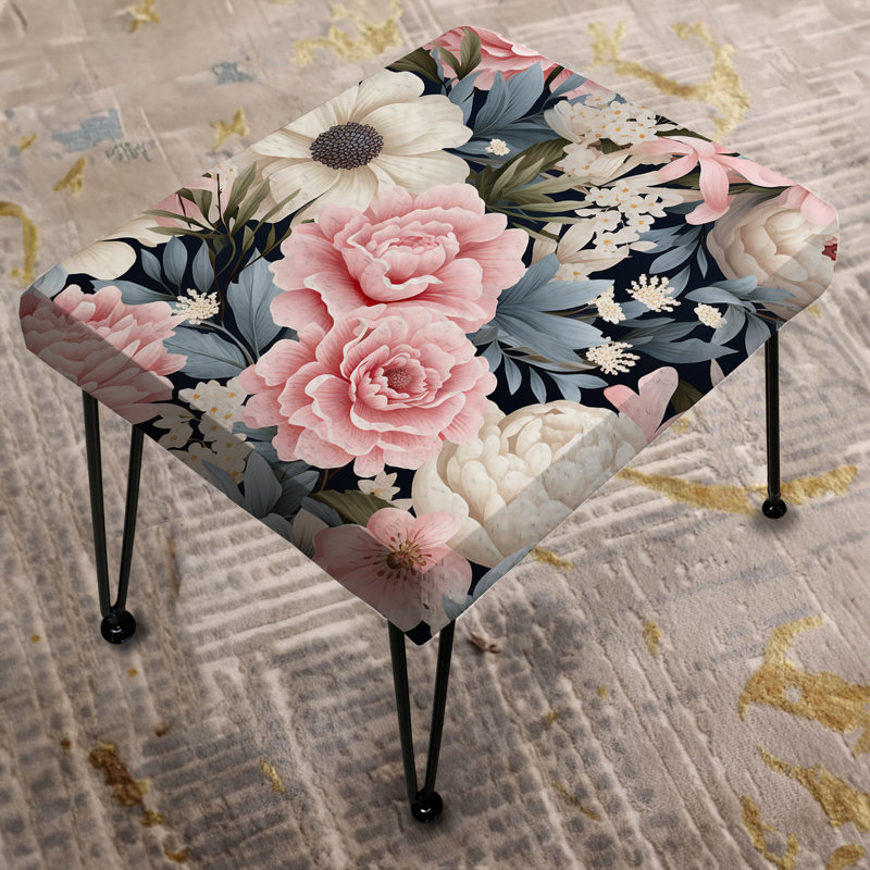 Repose-pieds Boho Pastel Blooms