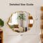 Miroir mural ovale 22 po x 30 po, miroir de meuble-lavabo décoratif avec cadre en métal doré, miroir décoratif moderne pour entrée, chambre à coucher-1288377794-1288017166