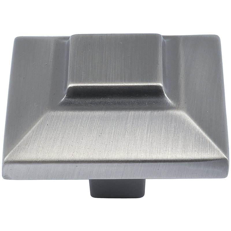 Trocadero 1" Length Square Knob, Polished Nickel