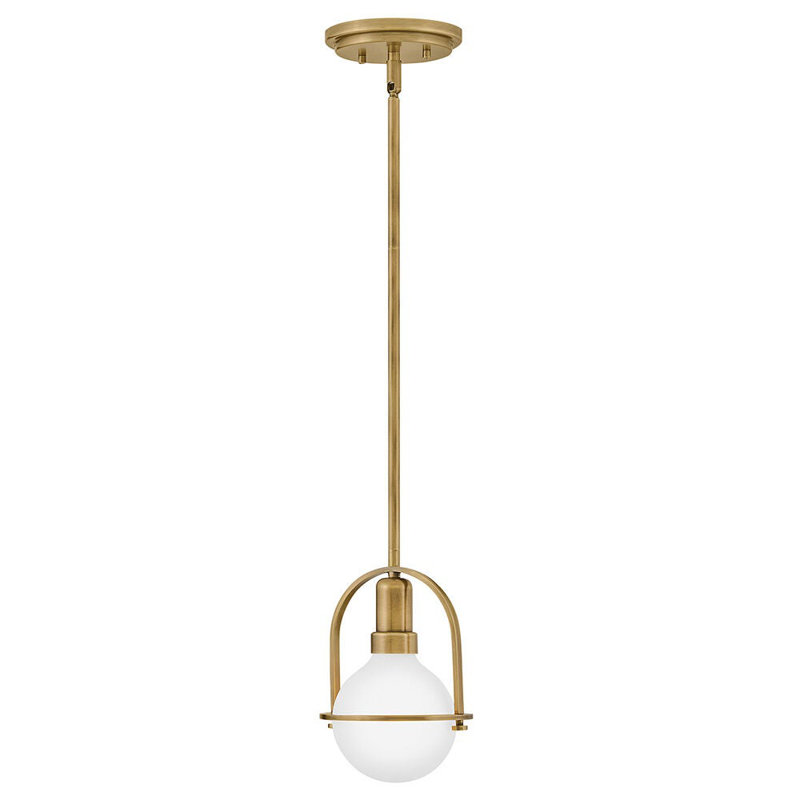 Somerset 1 - Light Semi Flush Mount, Heritage Brass