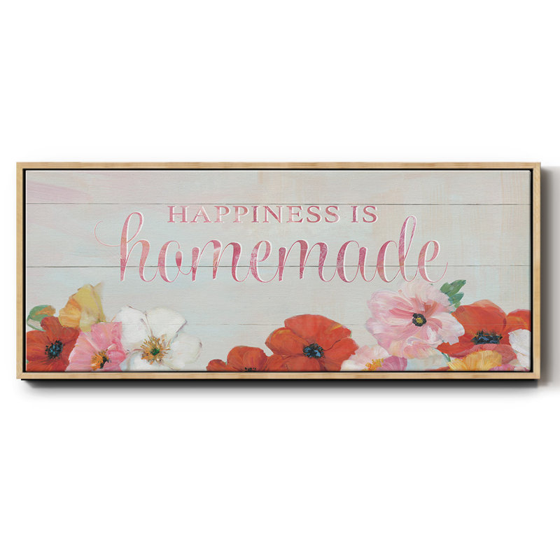 Happiness is Homemade- Framed Canvas