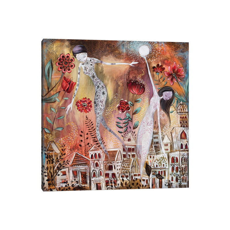 Hanging The Moon by Heather Renaux - Print on Canvas, Wrapped Canvas, 93.98 cm H x 93.98 cm W x 1.91 cm D