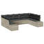 289cm Wide Patio Sofa with Cushions