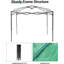 Serre escamotable 8 x 12 pi pour jardin extérieur-128066364