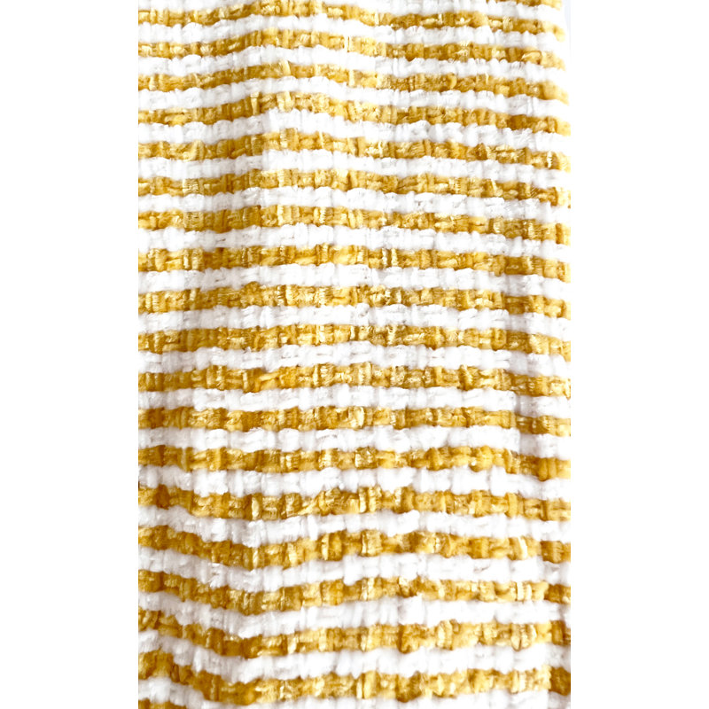  Jeté douillet en chenille, Jaune