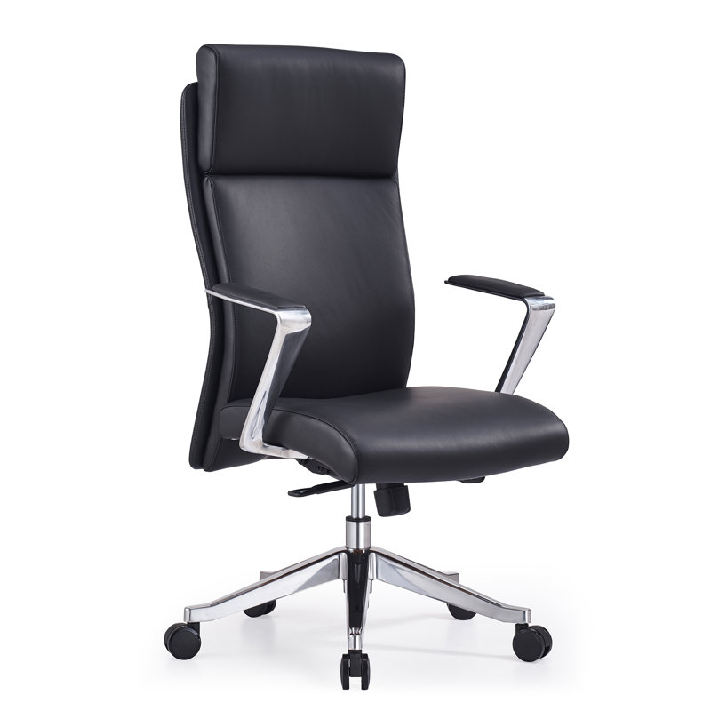 Chaise de conférence en cuir véritable Entwistle