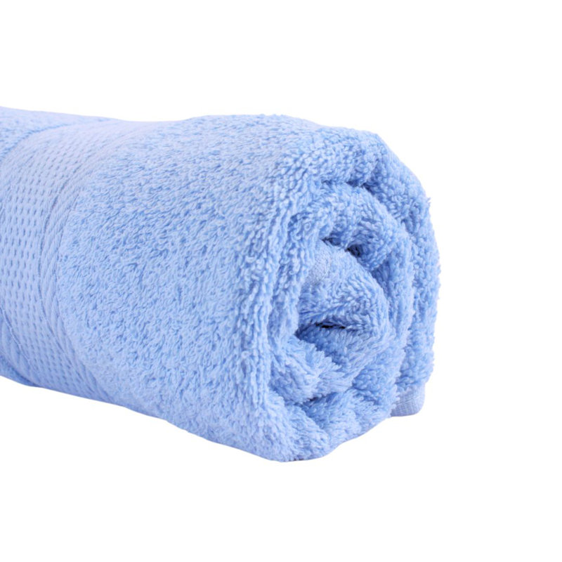 100% Cotton Hand Towel, Light Blue