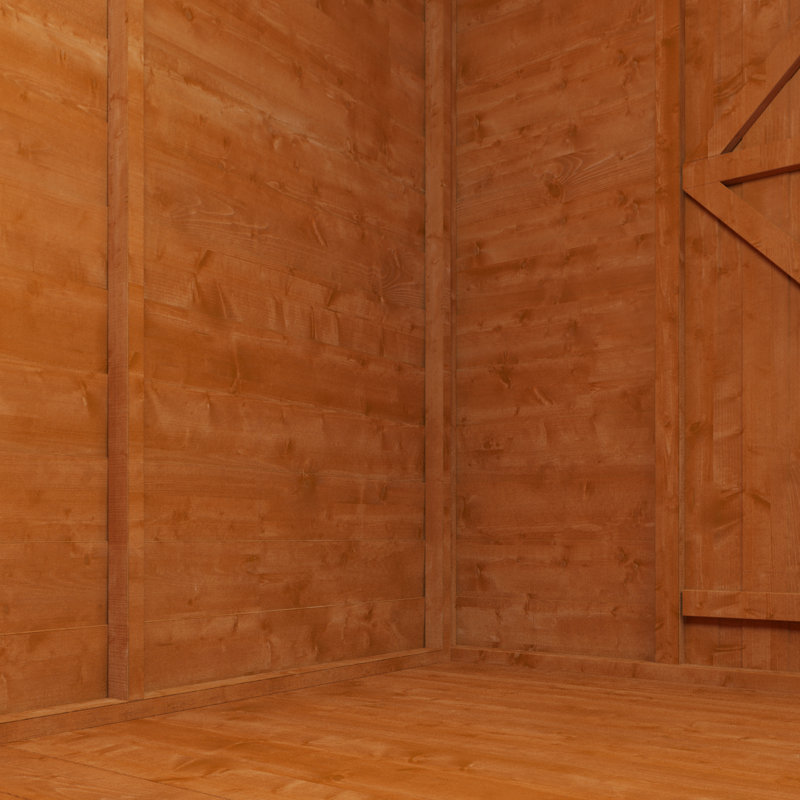 Tiger Overlap Pent Wooden Tool Shed, 3ft. W x 6ft. D