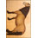 Machine Washable Animal Brown Toned Horse Patterned Decorative Rug