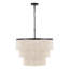 24" 5-Light Tiered Rope Drum Chandelier-1483515168