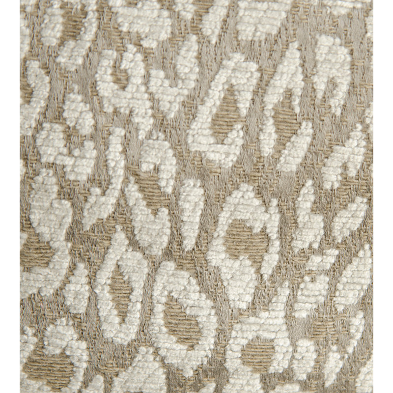 Amazink Leopard Cotton Blend Fabric, White Star