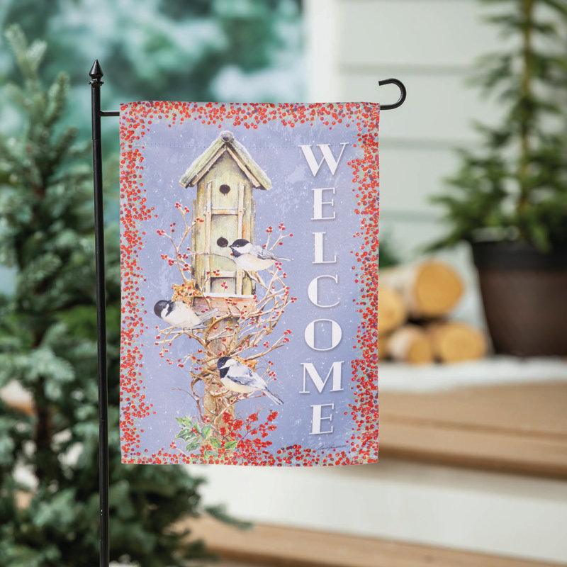 Chickadee Dee Dee's Garden Flag